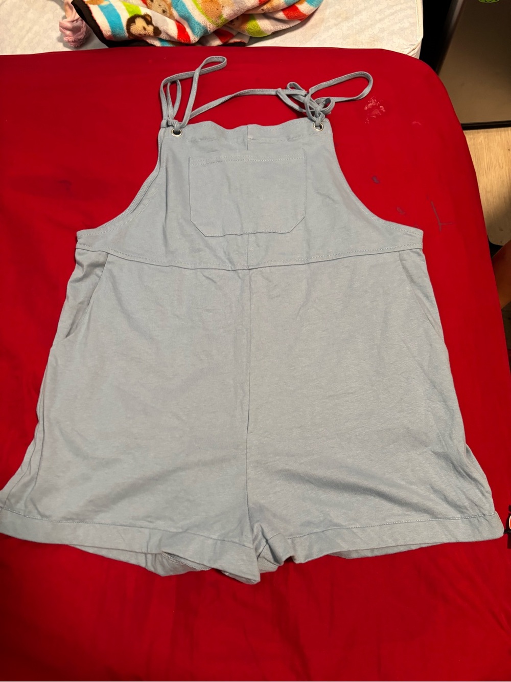 Cider Light Blue Women's Sleeveless Bodysuit Romper